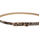 Fashion Lady Women Waistband Pu Leather Belt (Leopard) I1Z7