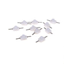 10Pc 1A 30V DC 250V On Off Push Button Switch for Mini Electric Torch White BX
