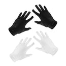 2x Women Sun Protective Short Gloves Costume Gloves Opera Party Dress Supply