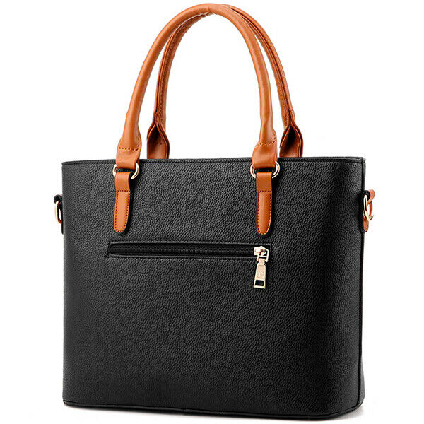 Large Capacity Tassel Tote Bag Women Soft Leather Ladies Handbag Crossbody  B1Y8