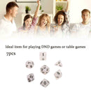 7pcs Luminous Polyhedral Dice Set For Party KTV Entertainment Shows P7C1 Y9 N8T5