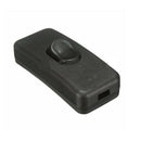 10 Pcs Inline On/Off Table Lamp Desk Light Cord Switch AC110~250V 2A Black