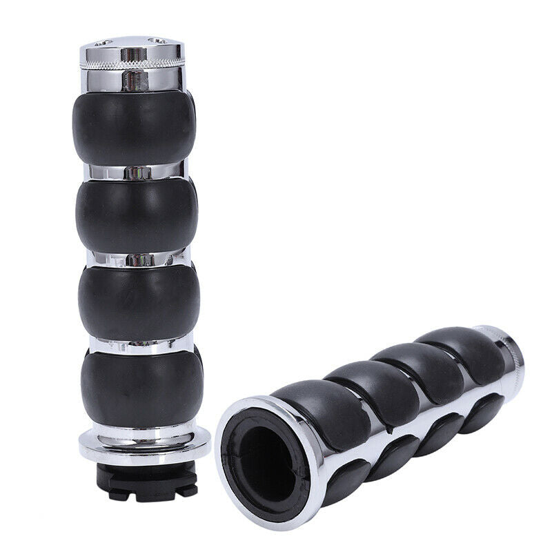 25 MM UNIVERSAL KNOB ALUMINIUM RUBBER HANDLE CUSTOM MOTORCYCLEBLACK X2K3