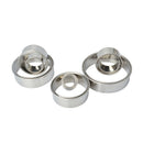12PCS CUTTERS ROUND Plain in Graduated Sizes for Pastry Cookie Cake Mousse etc