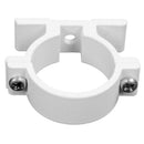 32mm Dia Wall Mounted Aluminium Pipe Clip Clamp Fastener 5pcs U2I1