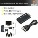 For PS2 to HDMI Video Audio Cable Converter Adapter with USB Cable