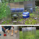 10 Dishes Metal Picnic Gas Stove Wind Shield Folding Camping Outdoor O8G3