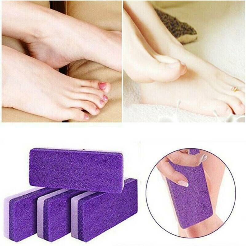4PC Pumice Stone Exfoliate Foot Care Dead Skin Removal Scrub Pedicure Tool