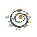 cartoon galaxy iron on patches heat transfer pyrography for diy clothes dec M&E