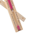 Wooden Ratating Spa Sauna Hourglass Sand Timer Clock 15 minutes with Pink Sand