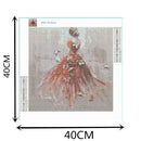5d Diamond Painting Full Drill Round Diamond Embroidery Butterfly Girl Dres C8P8