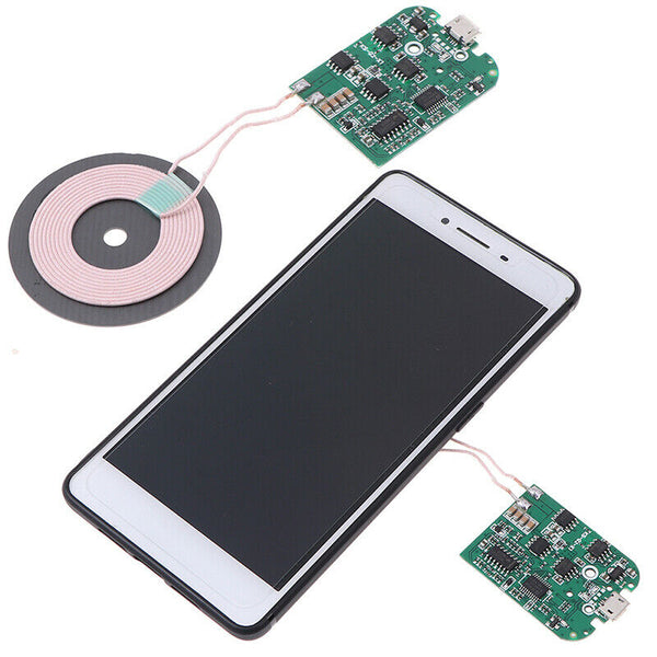 1Pc 15W Qi Fast Wireless Charger PCBA Circuit Board Transmitter Module + Coil ME