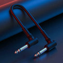 3PCS Guitar Effects Pedals Patch Cable Right Angle 15 cm Effect Pedal con HQF