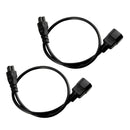 2 Pieces New C14 Male To C5 Female C14-C5-Cable Power