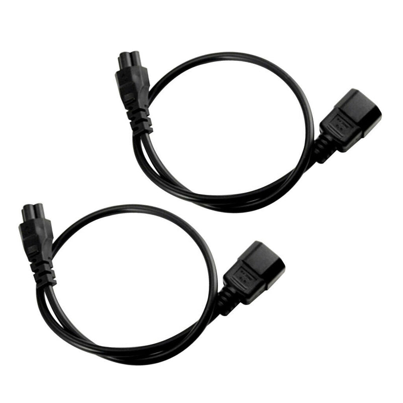 2 Pieces New C14 Male To C5 Female C14-C5-Cable Power
