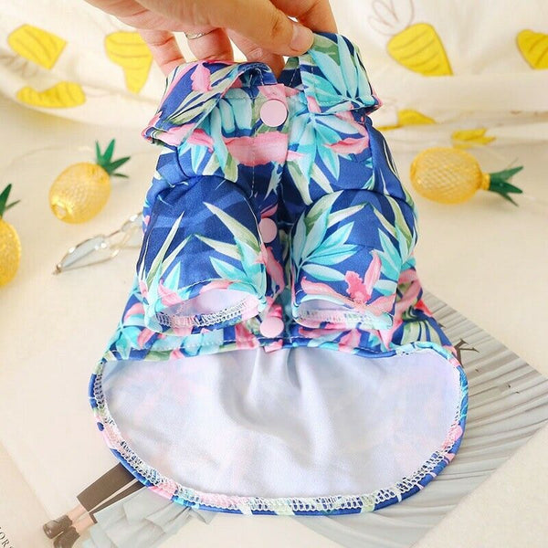 Summer Cooling Puppy Cat Vest For Small Dogs Beach Vest Short Sleeve Pet Cl F9Y9