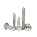 40Pcs M1.2*3-6mm Round Dome Pan Head Phillips Wood Screws Kits 304 A2 Stainless