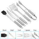5pcs BBQ Barbecue Tool Set Stainless Steel Grill Grilling Accessory Wit YJK QWT