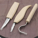 Wood Carving Chisel Tools 5pcs Set Steel Woodworking Whittling Cutter Tool