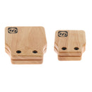 Pack of 2 Wooden Cajon Box Drum Playing Parts Castanets DIY Clear Sound