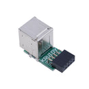 Internal motherboard 9pin to 2port USB2.0 a female adapter converter PCB boar.AU