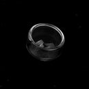 10x Memory Locket Charm 1/2 Globe Glass Pendant Open Bottle Vials Craft 15mm