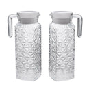 2 Pcs Water Pitcher 1.1Litre Coffee Ice Tea Jar Jugs for Bar Restaurant