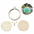 10x Mini Embroidery Hoop Ring Wooden Cross Stitch Frame Set For Hand Crafts DIY