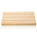 Solid Wood Earrings Jam Paper Jewelry Display Props Card 3 Slot Plate Jewel O4T2