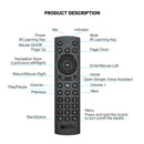G20S PRO 2.4G Wireless Voice Fly Mouse Remote for PC Smart TV Set Top Box