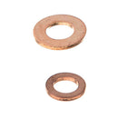 Solid Copper Washers Set Ring Gasket Sump Oil Plug Seal Fastener Accessory New