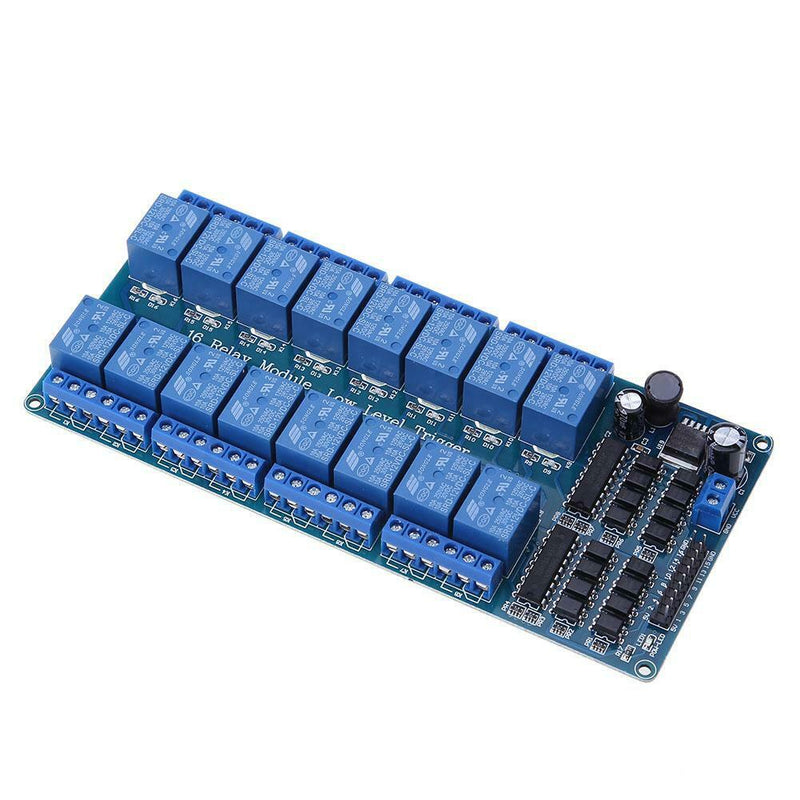New 16-Channel 5V12V Relay Module Board For Arduino PIC AVR MCU DSP ARM PLC