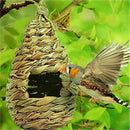 2 Pack Grass Bird Hut Bird House House Hanging Bird Nest Fiber Hand-Woven BiT2D8