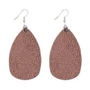Retro Leather Hook Earrings Water Drop Dangles for Women Jewelry (Style 4) A