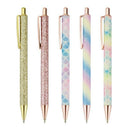 Ballpoint Pens, 5Pcs Retractable Pen Black Ink Medium Point (1.0Mm) Click B H7G6