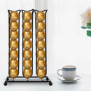 1X(Oasiswj Stainless Steel Metal Nespresso Capsule Coffee Pod Holder Tower