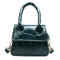 Retro Leather Women Shoulder Tote Bags Solid Mini Crossbody Handbag (Blue)