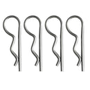 4pcs Marine Stainless Steel R Retaining Clips Spring Cotter Pins 4x80mm