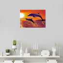 5D DIY Full Drill Diamond Painting Dolphin Cross Stitch Mosaic Craft Kits