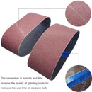 18 Pcs 3 Inch X 21 Inch Aluminum Oxide Sanding Belt(3 Each Of 60 80 120 150