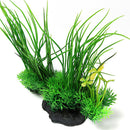 8" Green Artificial Plastic Plant Water Grass Aquarium Decor Fish Tank