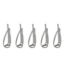 5pcs SIC Fishing Rod Guides Tips Line Repair Kit Rings Stainless Steel Frame