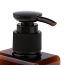 4pcs Refillable Empty Amber PET Bottles - Plastic Shampoo, Conditioner & Wash