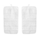 72 Unit Pocket Double Sided Hanging Jewelry Organizer Storage Bag Case  FBQ