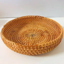 Woven Storage Basket Rattan Basket Desktop Storage Woven Basket Wicker Bask Q4I8