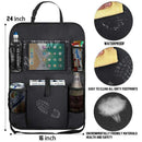 Backseat Car Organizer Car Seat Back Protectors with Clear 10 inch Tablet H