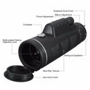 Monocular 40X60 Zoom Optical Lens Telescope+ Tripod+ Clip for Mobile Smart Phone