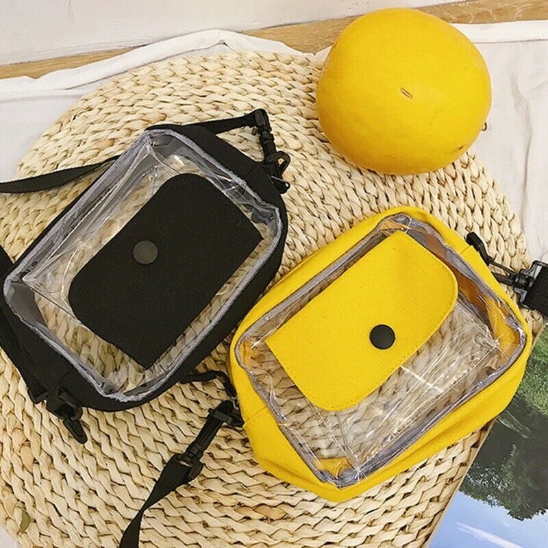 5X(Women Transparent Versatile Messenger Bag Shoulder Fashion Bag Crossbod X5F3)