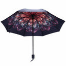 Sunny woman's umbrellas black coating female umbrella sunshade flower foldi