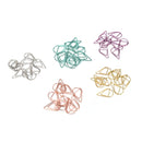 Office Decor Metal water drop shape Paper clip 10X/set Bookmark Clip golden LJAU